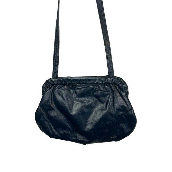 Anne Klein Navy blue vintage purse handbag 80s Calderon Retro - Picture 12 of 12